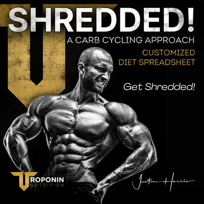 Shredded - A Carb Cycling Approach - Troponin Nutrition